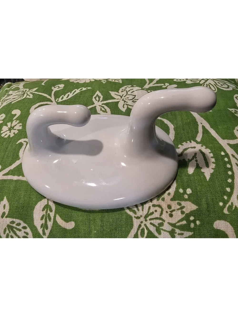 Vintage Classic White Ceramic Wall Mount Double Robe Towel Hook